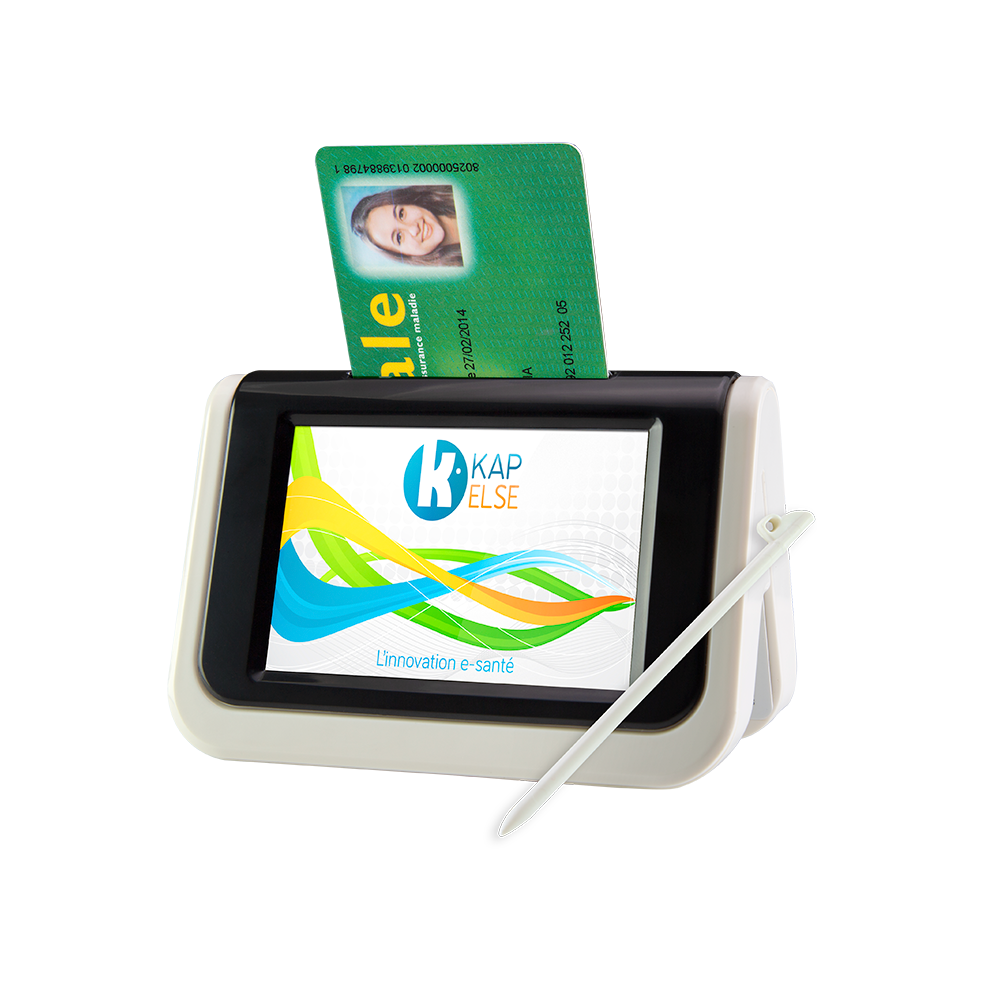 Kap&link 2 lecteur kapelse d'accès à l'appli carte vitale.
